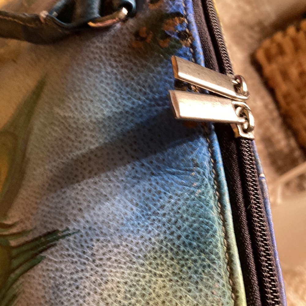 Hand-Painted Multicolor Leather Bag - Picture 11 of 16